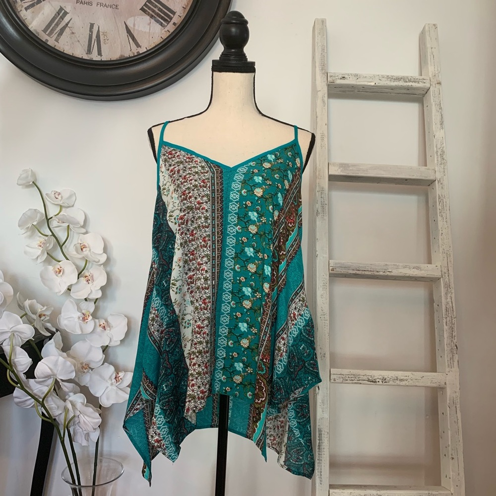 Last 2 - Store Closing‼️ Boho Spaghetti Strap Top - Picture 5 of 5